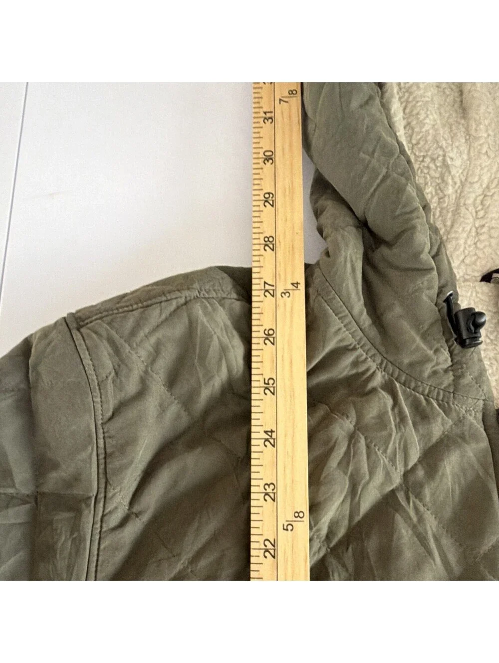 The North Face Men’s Green Solid Quilted Hooded Full Zip Jacket Size XL